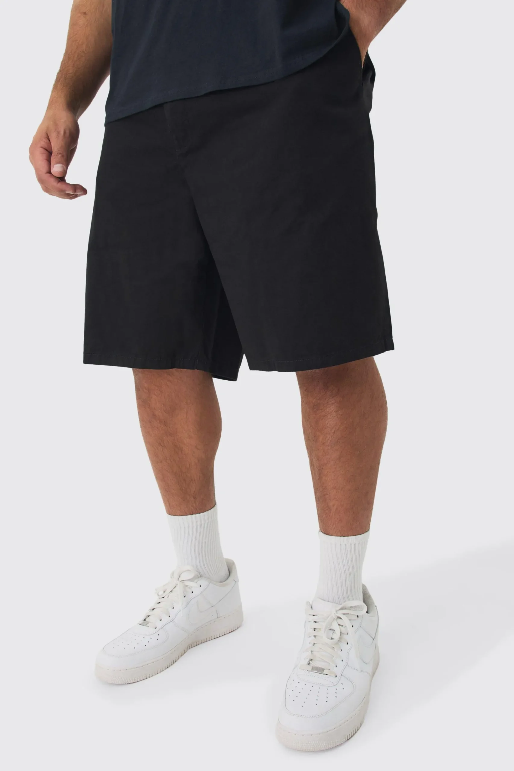 boohooMAN Plus Fixed Waist Relaxed Fit Shorts | UK| Shorts
