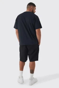 boohooMAN Plus Fixed Waist Relaxed Fit Shorts | UK| Shorts