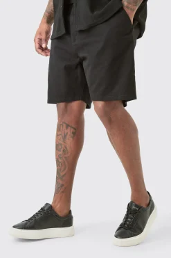 boohooMAN Plus Fixed Waist Slim Fit Chino Shorts | UK| Shorts