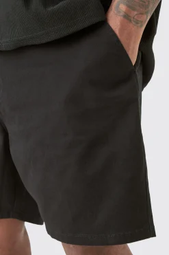 boohooMAN Plus Fixed Waist Slim Fit Chino Shorts | UK| Shorts