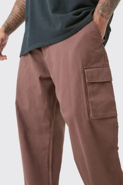boohooMAN Plus Fixed Waist Relaxed Fit Cargo Trousers | UK| Trousers|Cargos