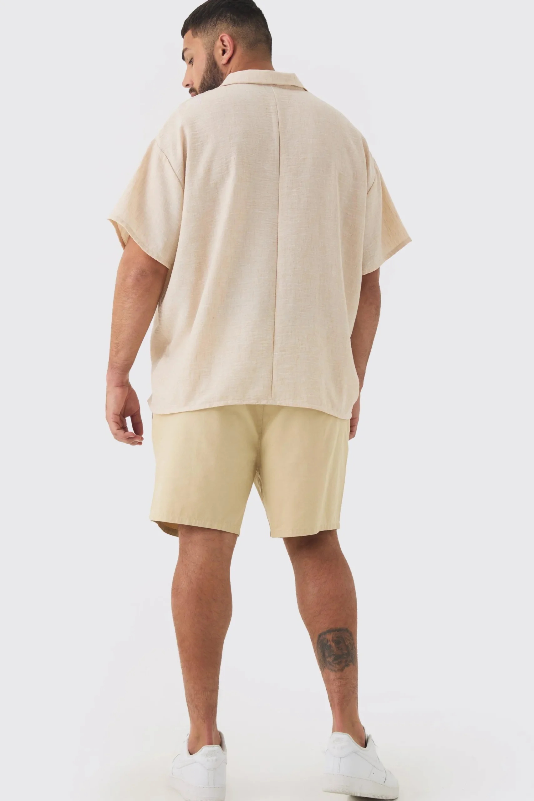 boohooMAN Plus Fixed Waist Relaxed Fit Shorts | UK| Shorts