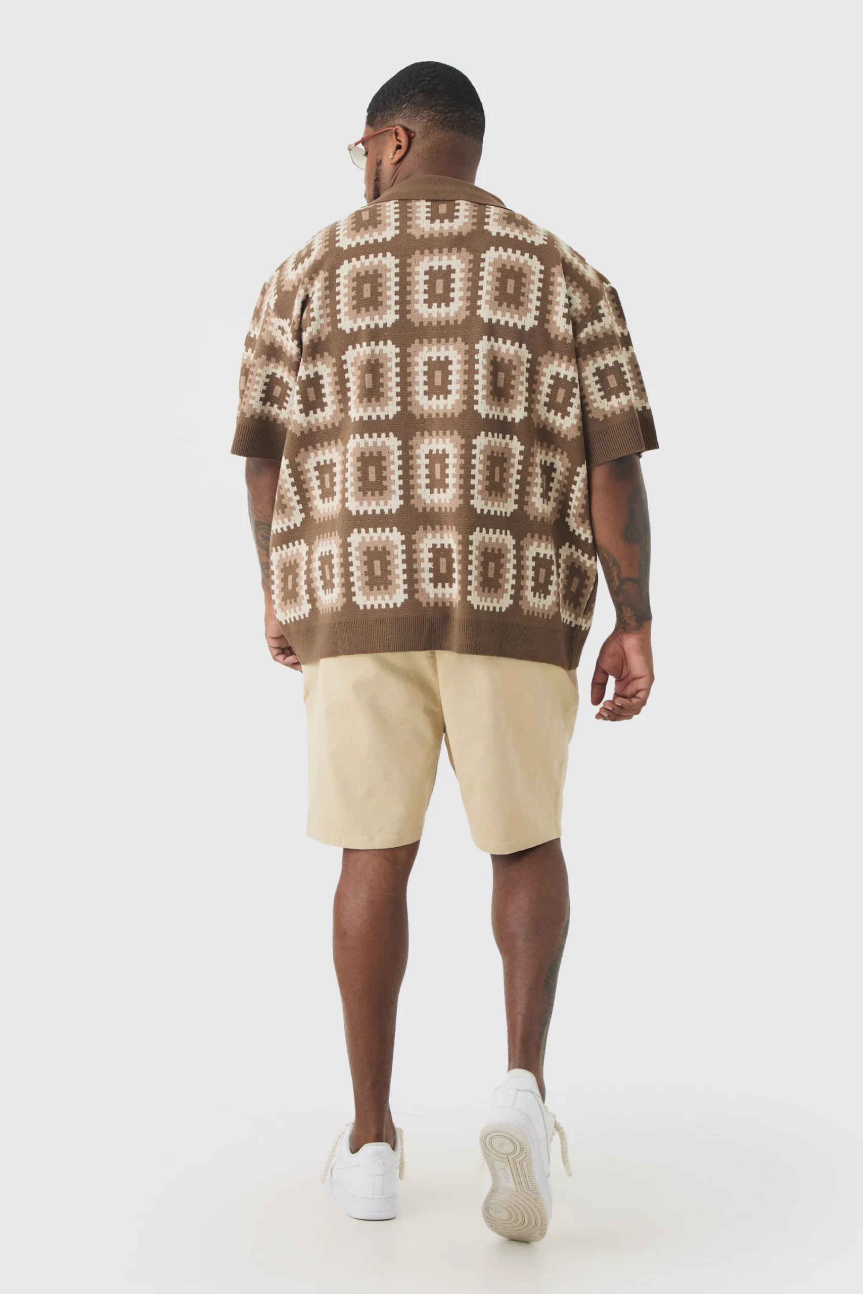 boohooMAN Plus Fixed Waist Skinny Fit Chino Shorts | UK| Shorts