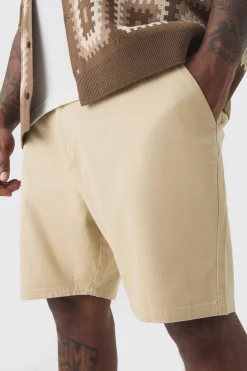boohooMAN Plus Fixed Waist Skinny Fit Chino Shorts | UK| Shorts