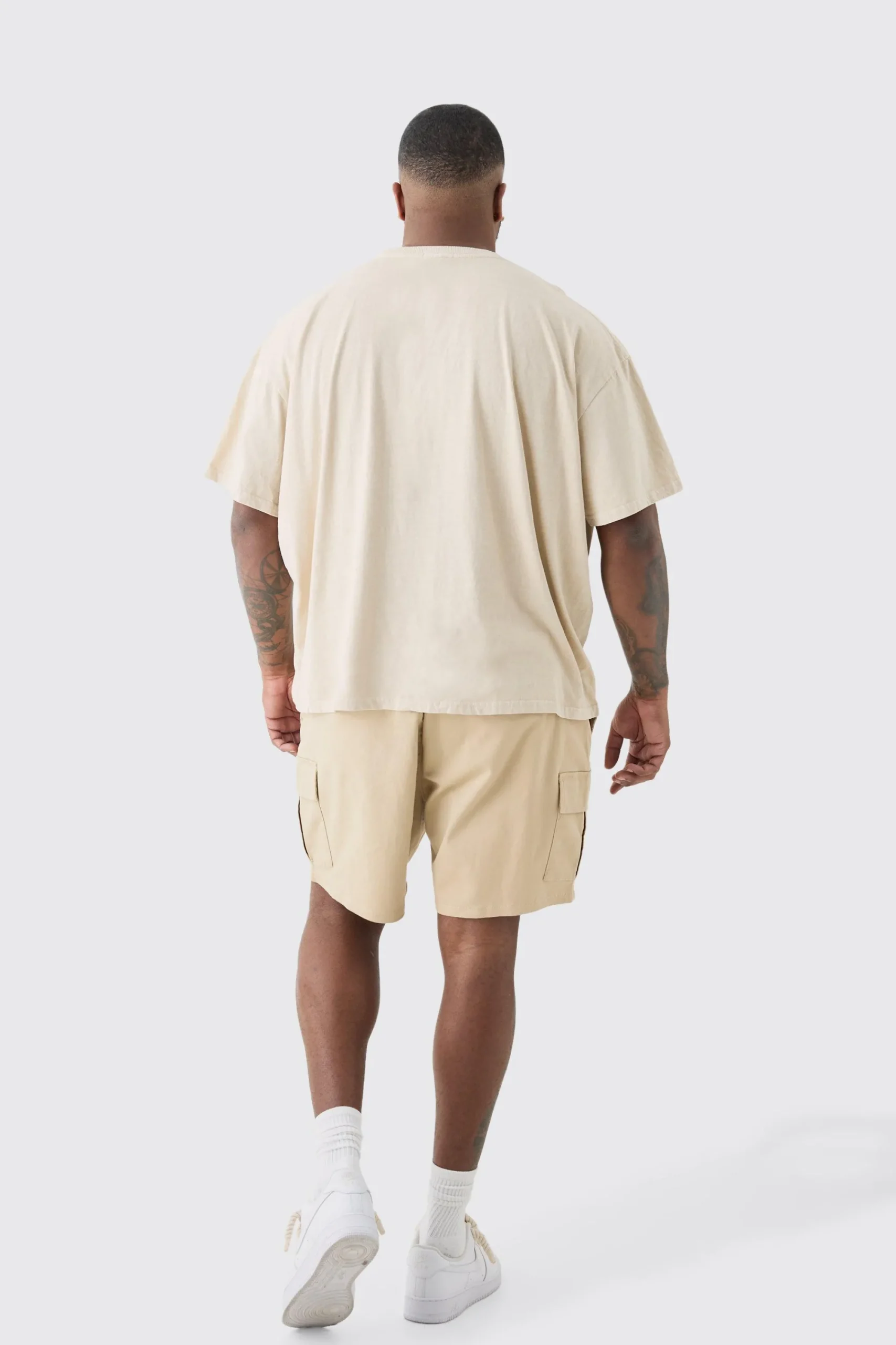 boohooMAN Plus Fixed Waist Skinny Fit Cargo Shorts | UK| Shorts