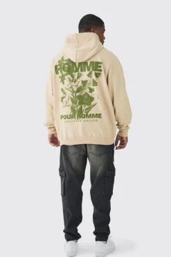 boohooMAN Plus Floral Homme Print Regular Fit Hoodie | UK| Hoodies & Sweatshirts