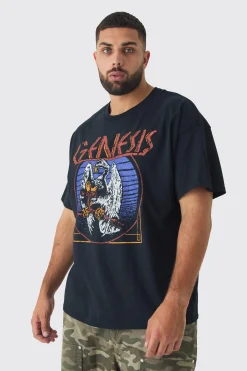 Plus Genesis License Print T-shirt | UK^boohooMAN Best