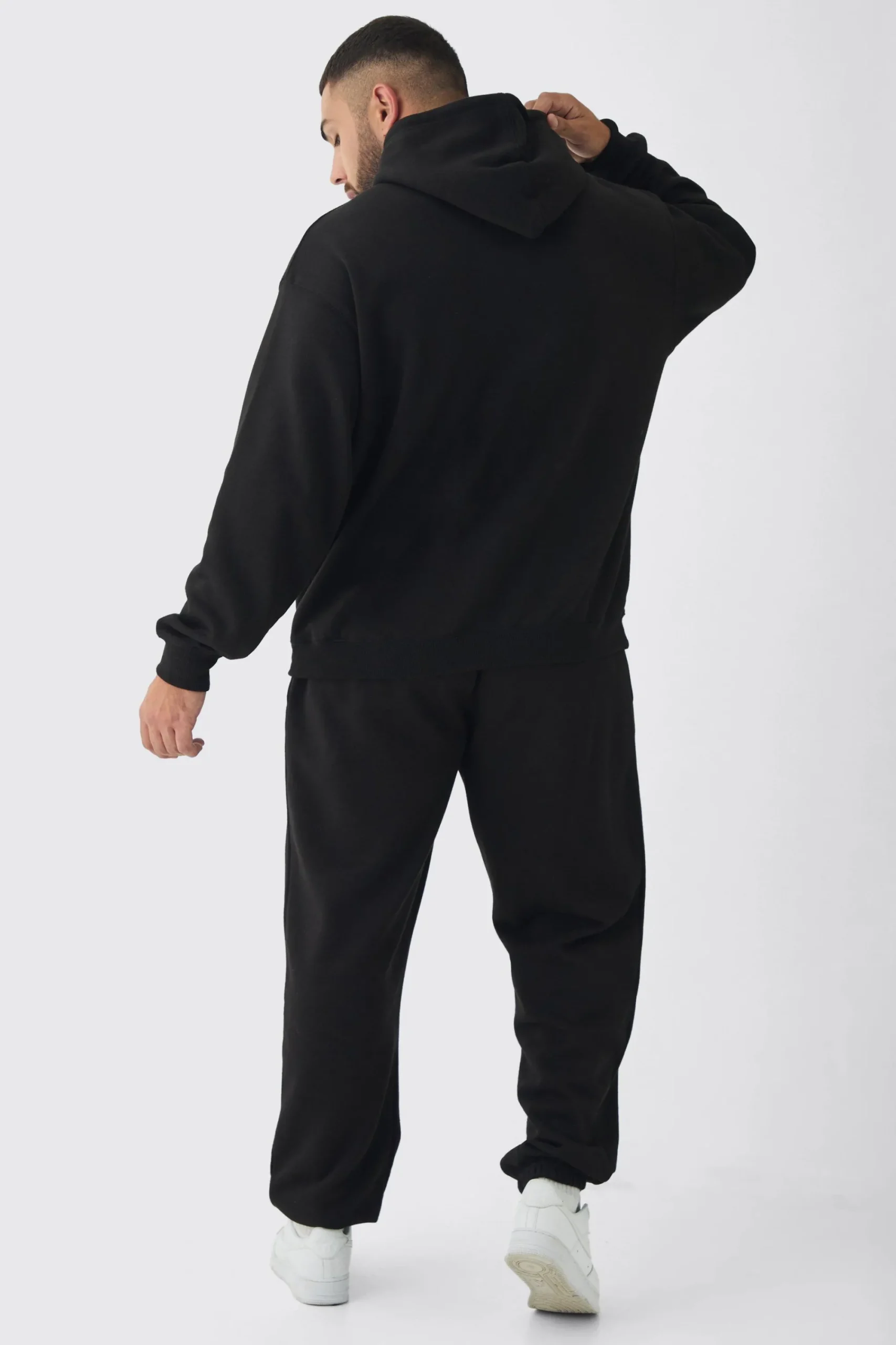 boohooMAN Plus Gothic Cross Embroidered Hooded Tracksuit | UK| Tracksuits