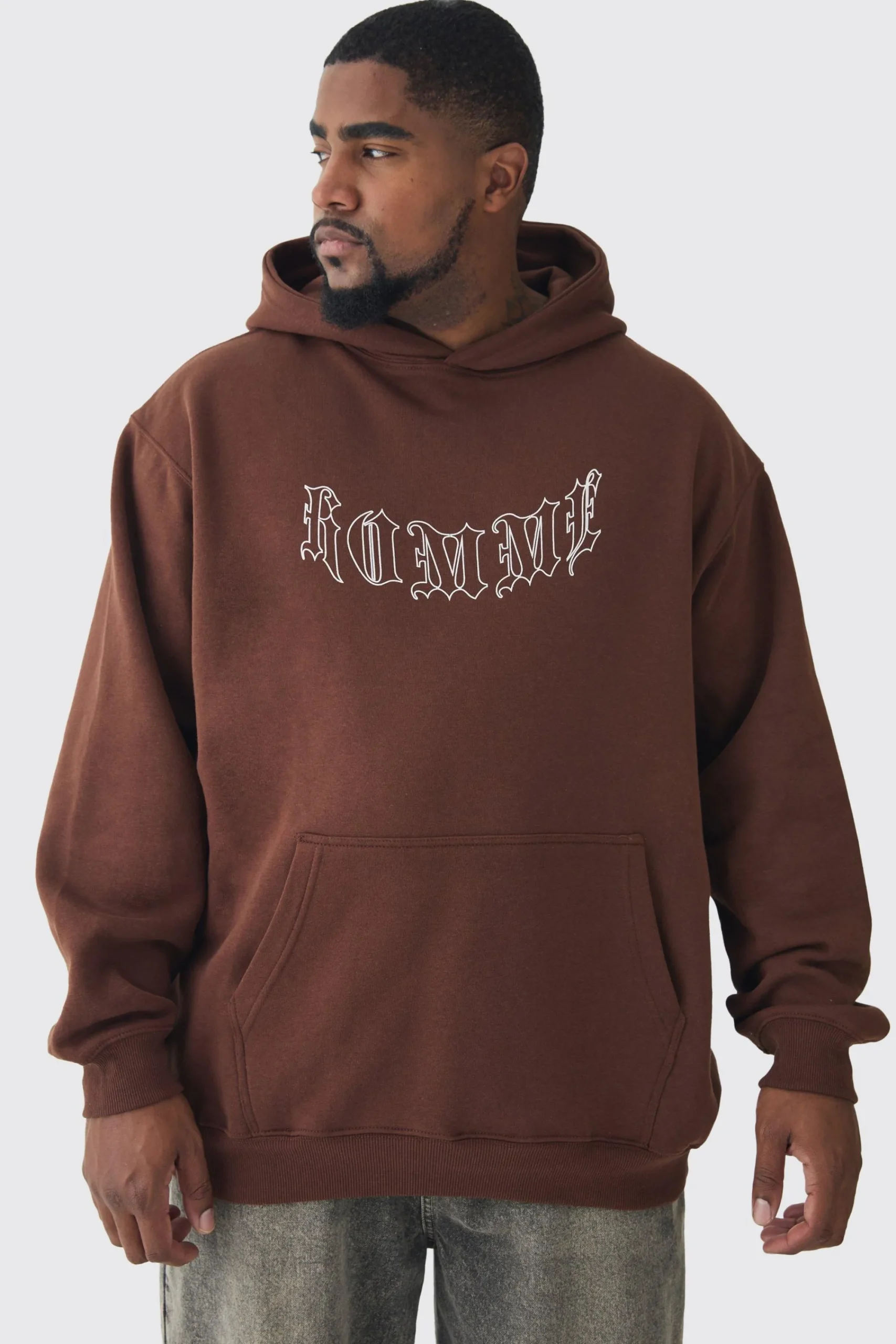 boohooMAN Plus Gothic Homme Oversized Hoodie | UK| Hoodies & Sweatshirts