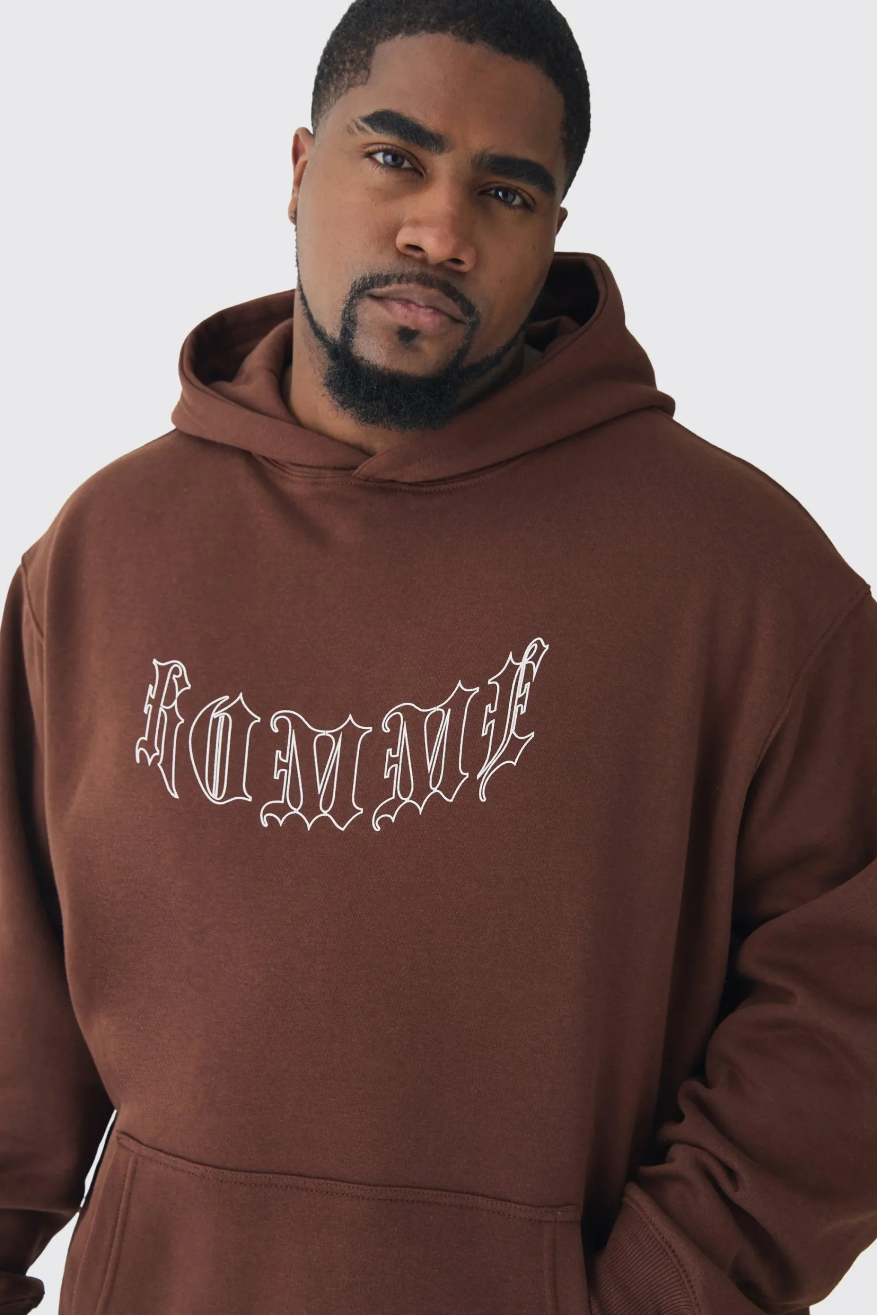 boohooMAN Plus Gothic Homme Oversized Hoodie | UK| Hoodies & Sweatshirts