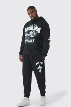boohooMAN Plus Gothic Renaissance Oversized Tracksuit | UK| Tracksuits