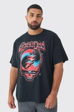 Plus Grateful Dead License Print T-shirt | UK^boohooMAN New