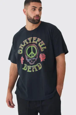 Plus Grateful Dead License Print T-shirt | UK^boohooMAN Best