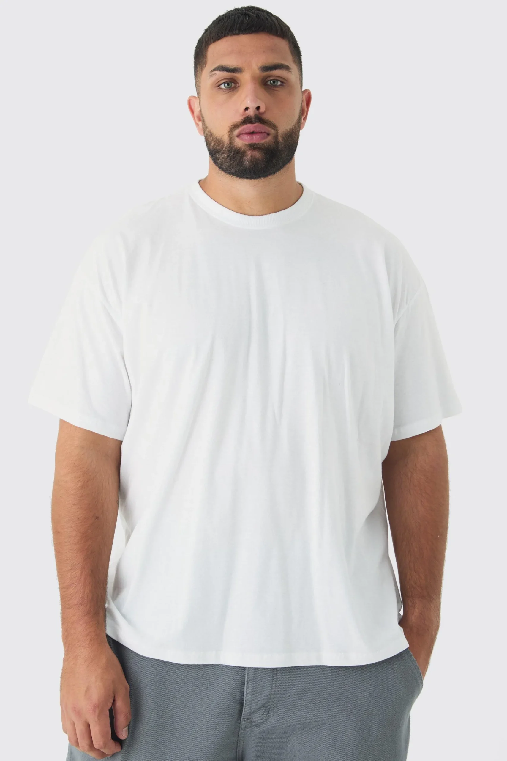 Plus Heaven Sent Print Oversized T-shirt In | UK^boohooMAN New