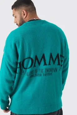 boohooMAN Plus Homme Fluffy Knit Cardigan | UK| Knitwear