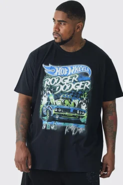 Plus Hot Wheels License Print T-shirt | UK^boohooMAN