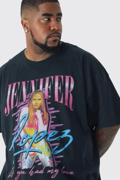 Plus Jennifer Lopez License T-shirt | UK^boohooMAN New