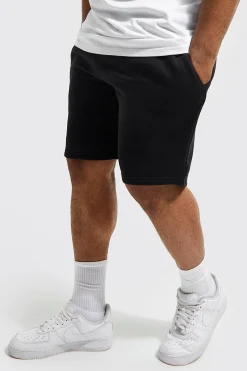 boohooMAN Plus Jersey Shorts With Man Drawcords | UK| Shorts