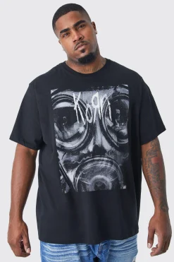 Plus Korn License T-shirt | UK^boohooMAN Clearance
