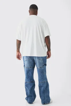 Plus Lips Graphic Oversized T-Shirt | UK^boohooMAN Hot