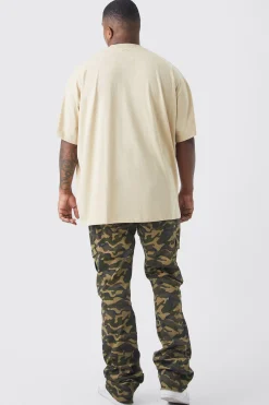 Plus Loose Fit Extended Neck Basic T-shirt | UK^boohooMAN Outlet