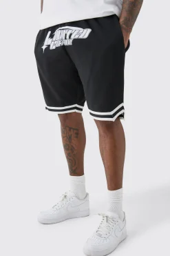 boohooMAN Plus Loose Fit Limited Edition Basketball Short In | UK| Shorts
