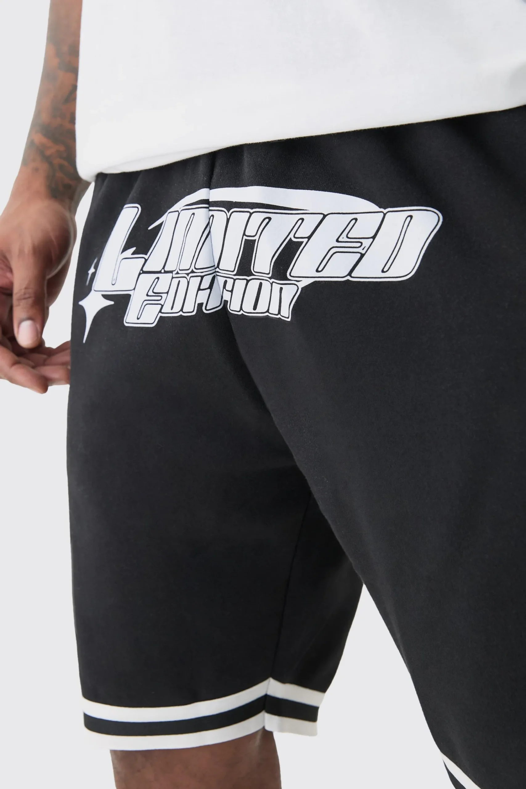 boohooMAN Plus Loose Fit Limited Edition Basketball Short In | UK| Shorts