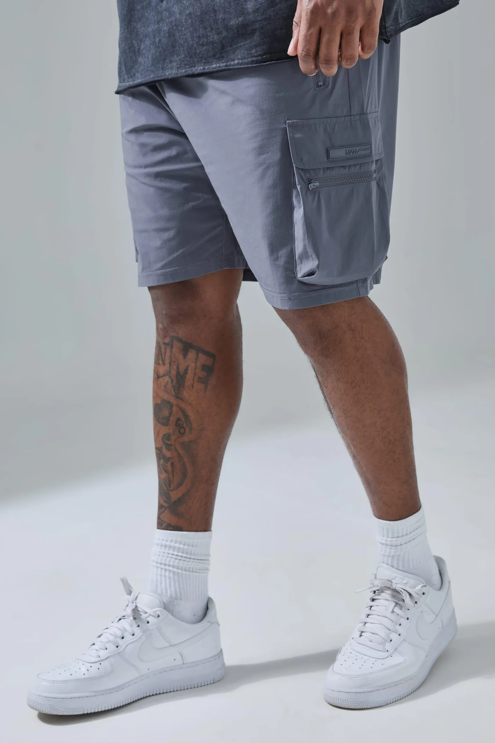 boohooMAN Plus Man Active Lightweight 5inch Regular Fit Cargo Shorts | UK| Shorts