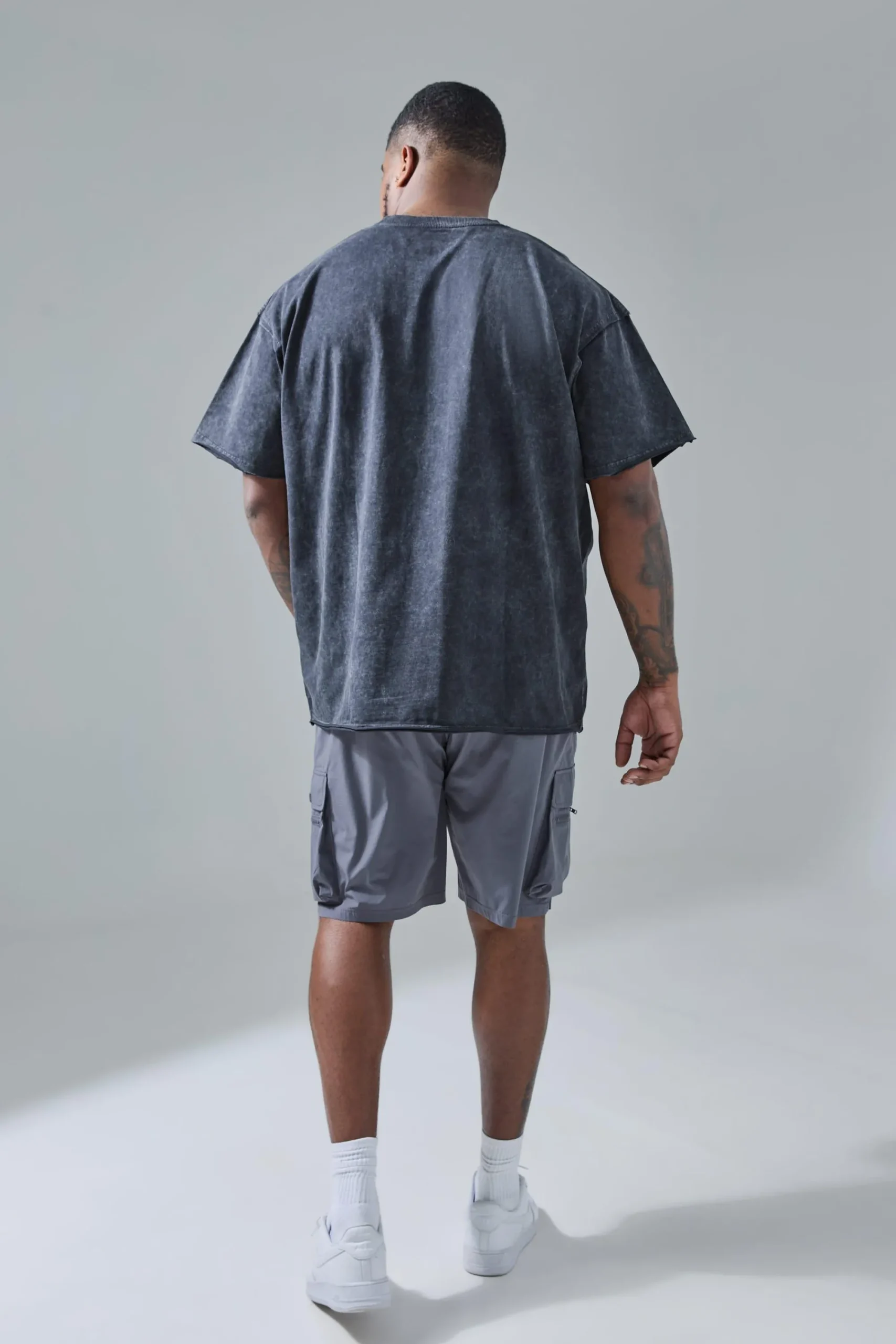 boohooMAN Plus Man Active Lightweight 5inch Regular Fit Cargo Shorts | UK| Shorts