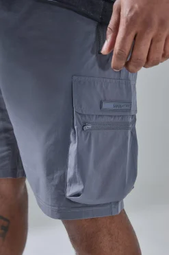 boohooMAN Plus Man Active Lightweight 5inch Regular Fit Cargo Shorts | UK| Shorts