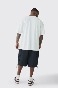 Plus Man Doodle Print Floral Print T-shirt | UK^boohooMAN Outlet