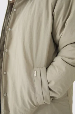 boohooMAN Plus Man Tab Crinkle Longline Mac In | UK| Coats & Jackets