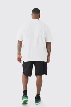 Plus Members Club Graphic Oversized T-Shirt | UK^boohooMAN Clearance