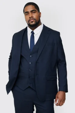 boohooMAN Plus Pinstripe Single Breasted Regular Fit Suit Jacket | UK| Suits & Tailoring|Sets & Co-Ords