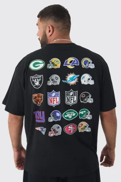 Plus NFL Licence Badge T-shirt In | UK^boohooMAN Hot