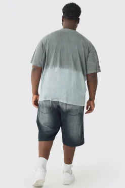 Plus OFCL Ombre Washed T-shirt In | UK^boohooMAN Discount
