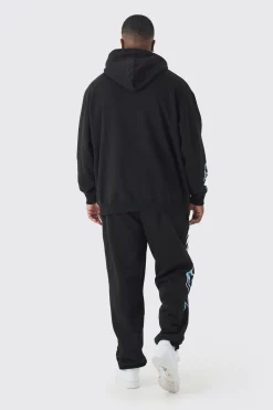 boohooMAN Plus OFCL Print Tracksuit In | UK| Tracksuits