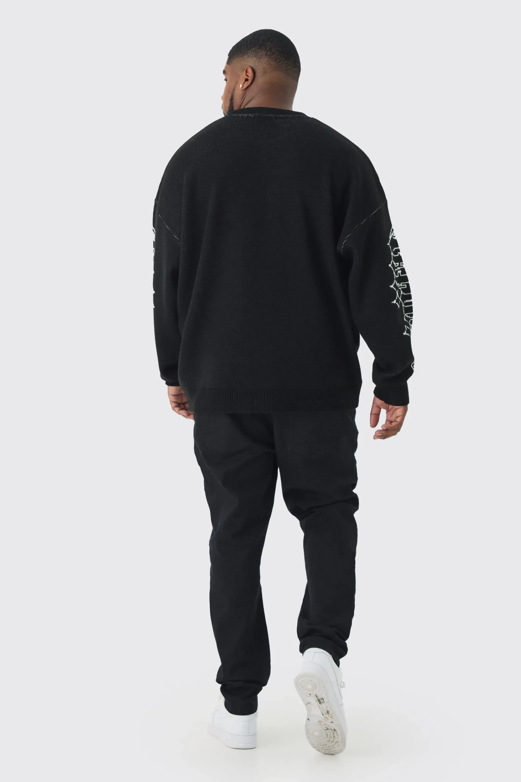 boohooMAN Plus OFCL Renaissance Crew Neck Jumper | UK| Knitwear