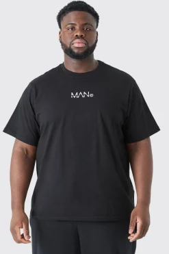 Plus Original Man Print T-shirt | UK^boohooMAN Online