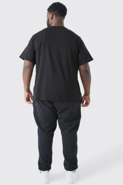 Plus Original Man Print T-shirt | UK^boohooMAN Online