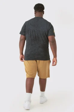 Plus Oversized Acid Wash Moto Graphic T-shirt | UK^boohooMAN Online