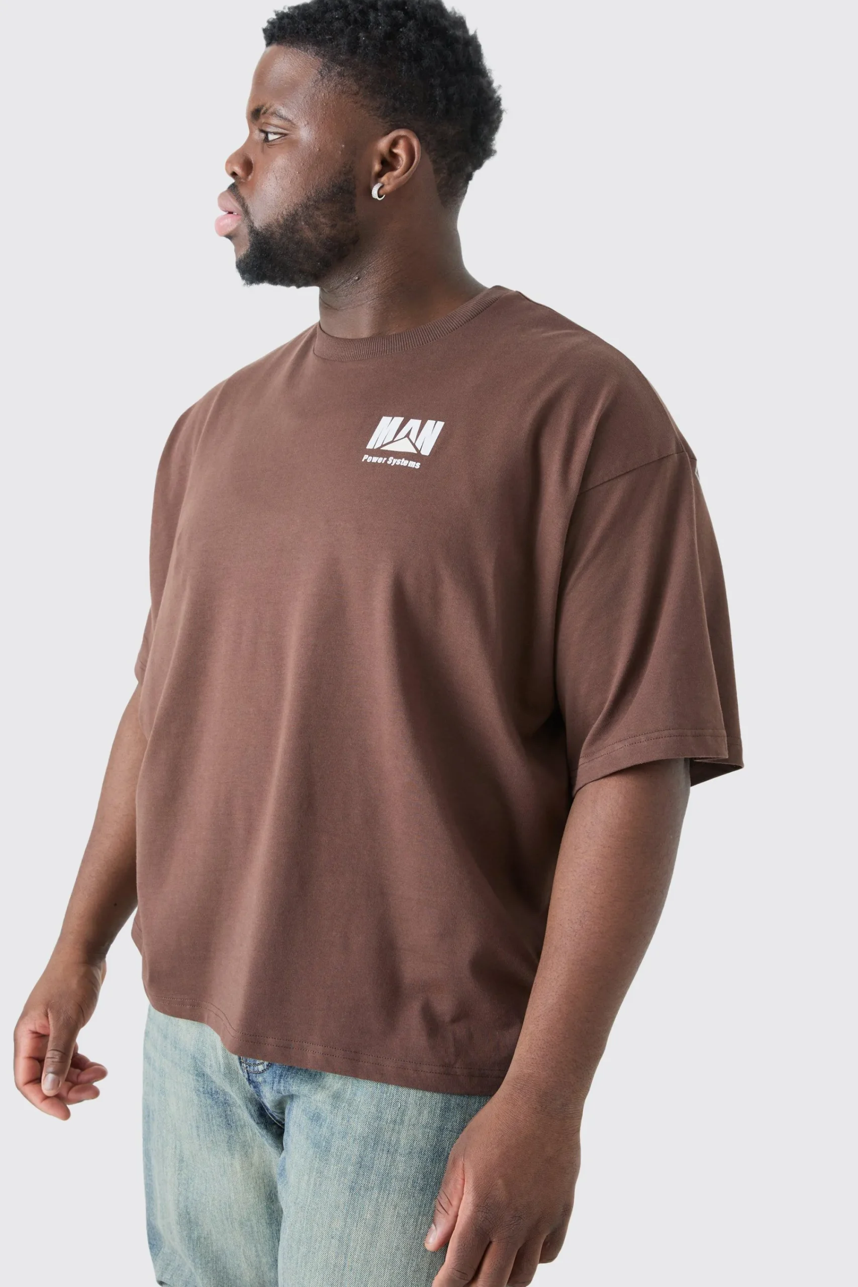 Plus Oversized Boxy Rally Graphic T-shirt | UK^boohooMAN Discount