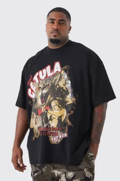 Plus Oversized Cataula Graphic T-shirt | UK^boohooMAN Outlet
