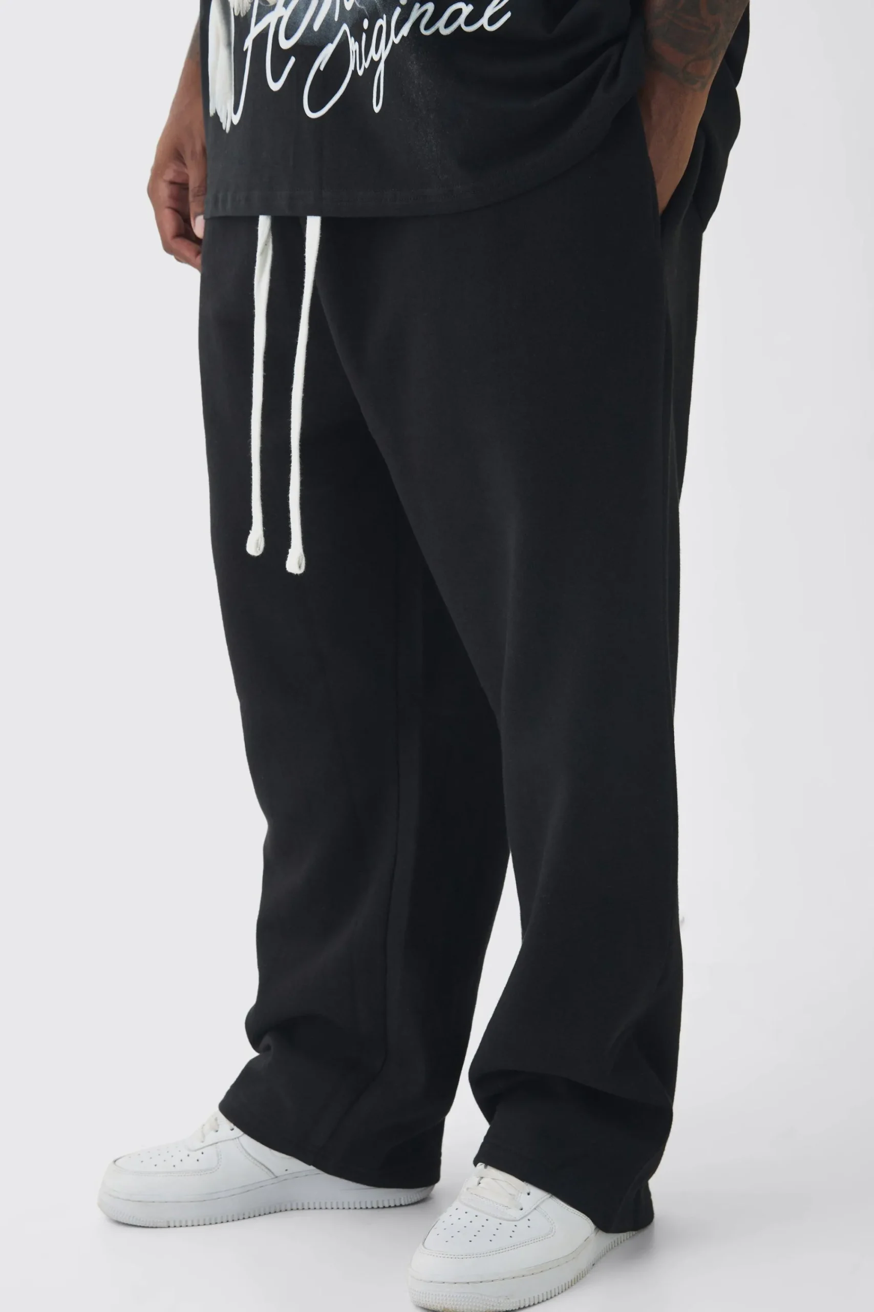 boohooMAN Plus Oversized Drop Crotch Jogger | UK| Trousers|Joggers