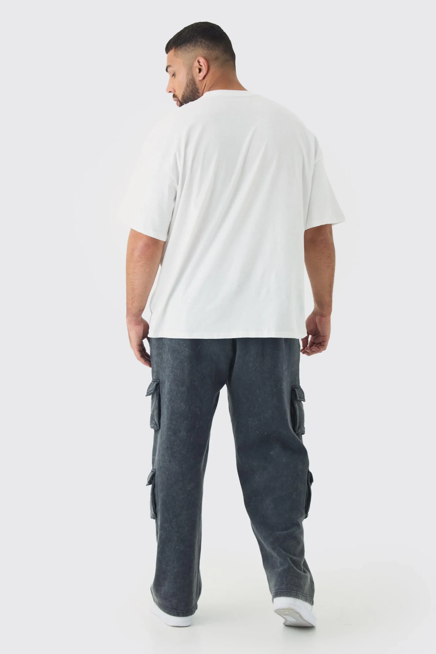 Plus Oversized Eazy E Large Scale License Print T-Shirt | UK^boohooMAN Online