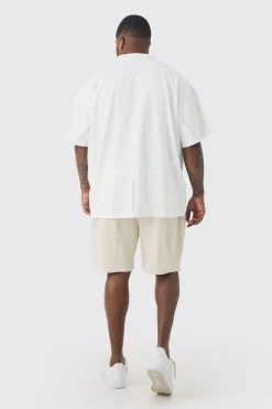 Plus Oversized Extended Neck Distressed Seam T-shirt | UK^boohooMAN Online