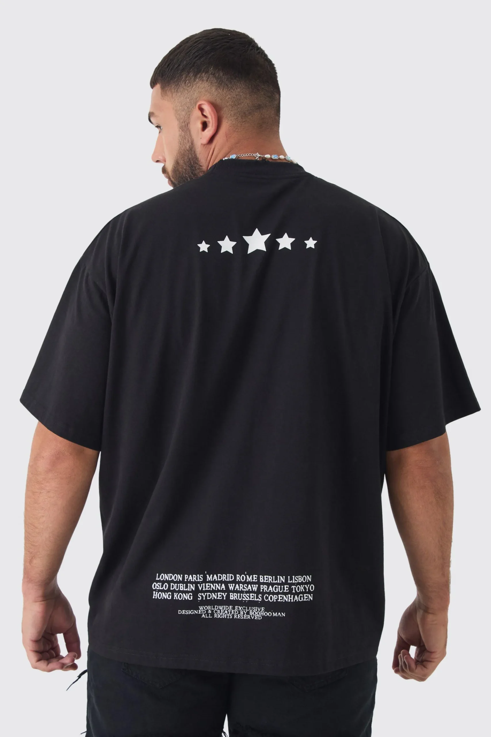 Plus Oversized Extended Neck Limited Edition T-shirt | UK^boohooMAN Best