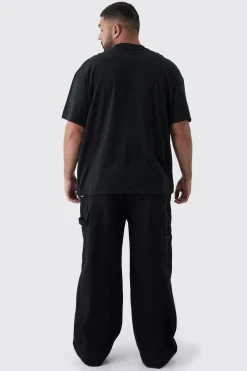 Plus Oversized Extended Neck Cherub Large Scale Print T-Shirt | UK^boohooMAN Hot