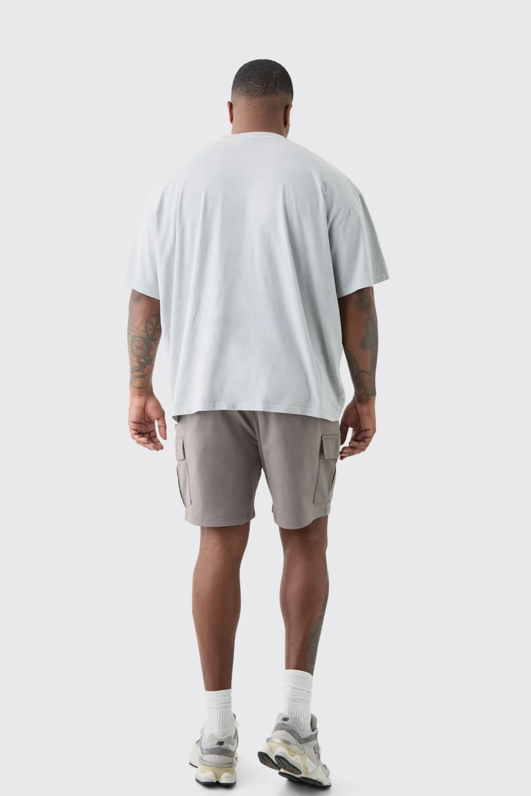 Plus Oversized Floral Stencil Print T-shirt In | UK^boohooMAN Clearance