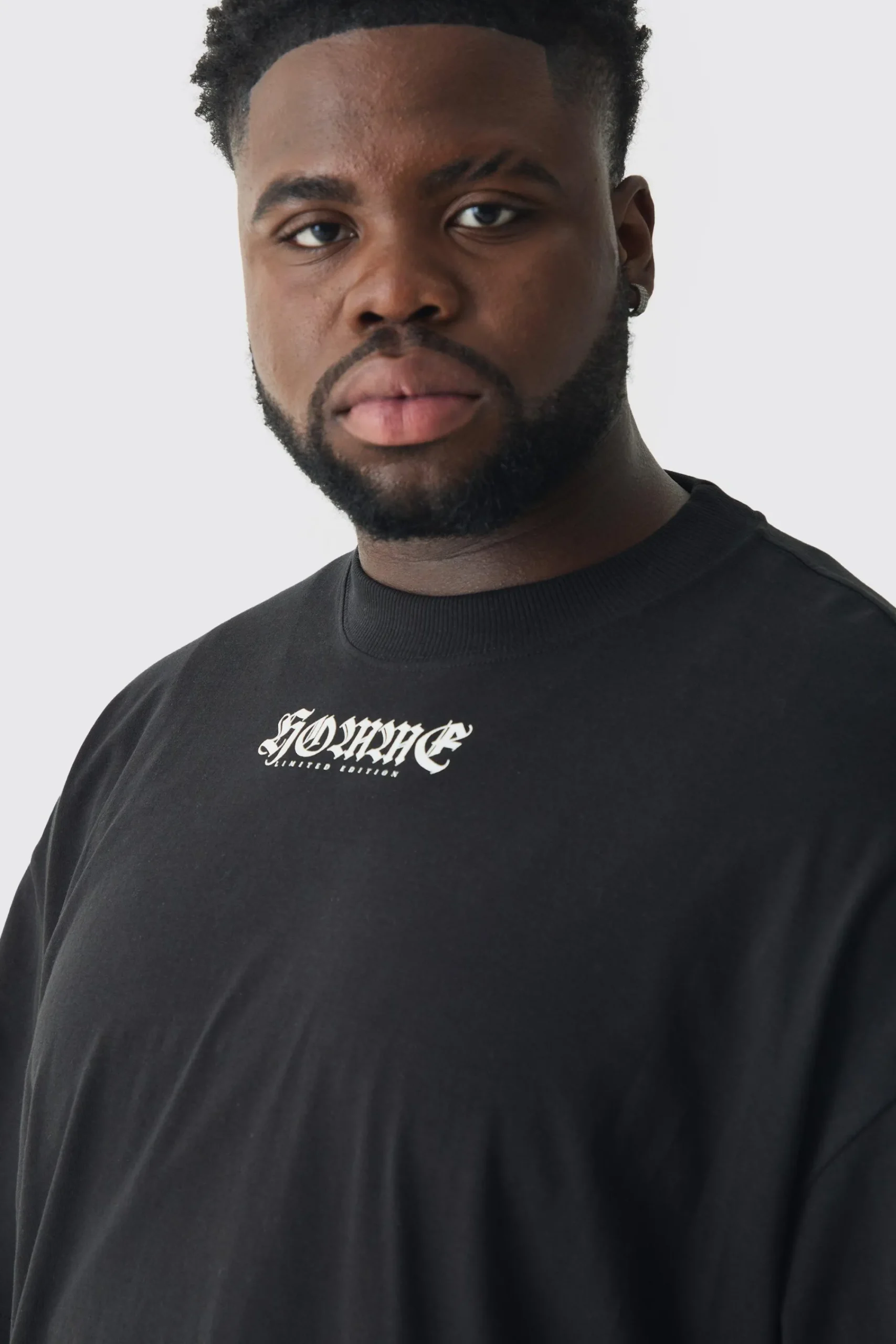 Plus Oversized Homme Graphic T-shirt | UK^boohooMAN Outlet